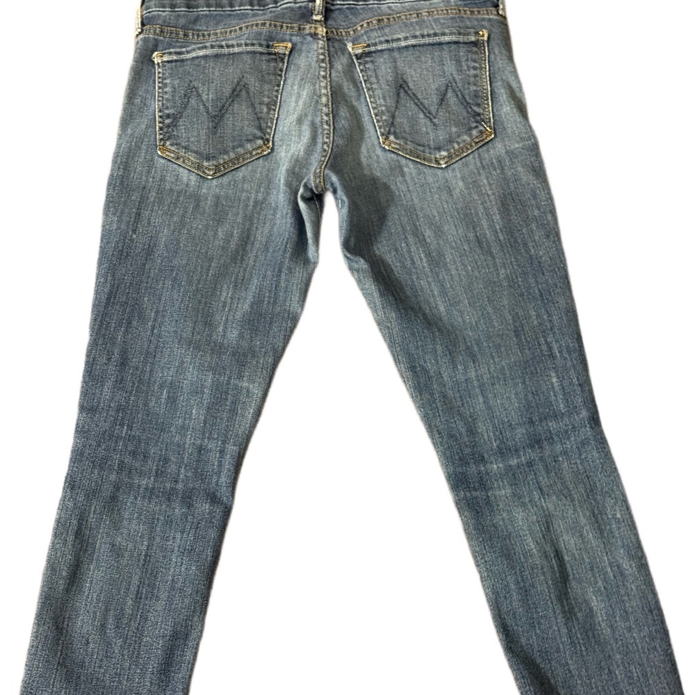 MOTHER Skinny Blue Denim Jeans -size 26 - Picture 6 of 16